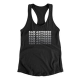 San Antonio Repeat Women's Racerback Tank-Allegiant Goods Co. Vintage Sports Apparel