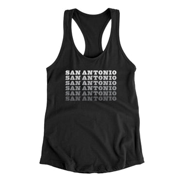 San Antonio Repeat Women's Racerback Tank-Allegiant Goods Co. Vintage Sports Apparel