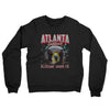 Atlanta Football Throwback Mascot Midweight French Terry Crewneck Sweatshirt-Black-Allegiant Goods Co. Vintage Sports Apparel