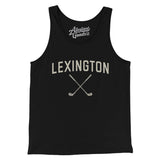 Lexington Golf Men/Unisex Tank Top-Black-Allegiant Goods Co. Vintage Sports Apparel