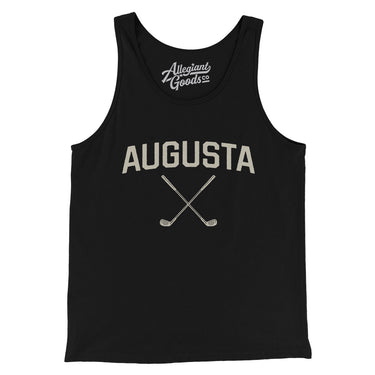 Augusta Golf Men/Unisex Tank Top-Black-Allegiant Goods Co. Vintage Sports Apparel