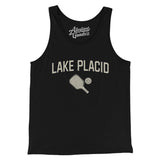 Lake Placid Pickleball Men/Unisex Tank Top-Black-Allegiant Goods Co. Vintage Sports Apparel