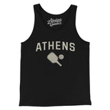 Athens Pickleball Men/Unisex Tank Top-Black-Allegiant Goods Co. Vintage Sports Apparel