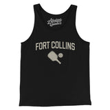Fort Collins Pickleball Men/Unisex Tank Top-Black-Allegiant Goods Co. Vintage Sports Apparel