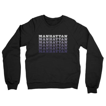 Manhattan Repeat Midweight French Terry Crewneck Sweatshirt-Allegiant Goods Co. Vintage Sports Apparel