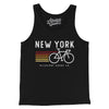 New York Cycling Men/Unisex Tank Top-Black-Allegiant Goods Co. Vintage Sports Apparel