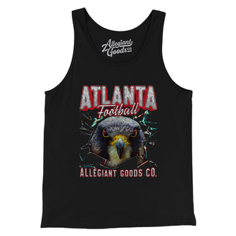 Atlanta Football Throwback Mascot Men/Unisex Tank Top-Allegiant Goods Co. Vintage Sports Apparel