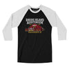 Rhode Island Auditorium Men/Unisex Raglan 3/4 Sleeve T-Shirt-Black|White-Allegiant Goods Co. Vintage Sports Apparel
