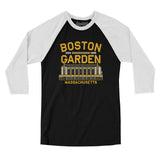 Boston Garden Men/Unisex Raglan 3/4 Sleeve T-Shirt-Allegiant Goods Co. Vintage Sports Apparel