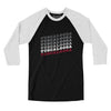 Tuscaloosa Vintage Repeat Men/Unisex Raglan 3/4 Sleeve T-Shirt-Black|White-Allegiant Goods Co. Vintage Sports Apparel