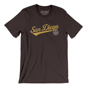 San Diego Vintage Script Men/Unisex T-Shirt-Allegiant Goods Co. Vintage Sports Apparel