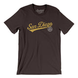 San Diego Vintage Script Men/Unisex T-Shirt-Allegiant Goods Co. Vintage Sports Apparel