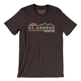St. George Mountain Sunset Men/Unisex T-Shirt-Brown-Allegiant Goods Co. Vintage Sports Apparel