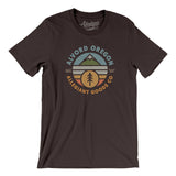 Alvord Oregon Retro Badge Men/Unisex T-Shirt-Brown-Allegiant Goods Co. Vintage Sports Apparel