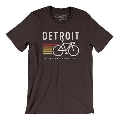 Detroit Cycling Men/Unisex T-Shirt-Brown-Allegiant Goods Co. Vintage Sports Apparel
