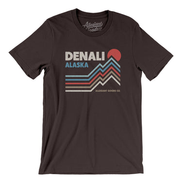Denali Alaska Men/Unisex T-Shirt-Brown-Allegiant Goods Co. Vintage Sports Apparel
