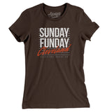 Sunday Funday Cleveland Women's T-Shirt-Allegiant Goods Co. Vintage Sports Apparel