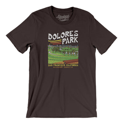 Dolores Park Men/Unisex T-Shirt-Brown-Allegiant Goods Co. Vintage Sports Apparel