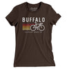 Buffalo Cycling Women's T-Shirt-Brown-Allegiant Goods Co. Vintage Sports Apparel