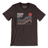 Park City Utah Men/Unisex T-Shirt-Brown-Allegiant Goods Co. Vintage Sports Apparel