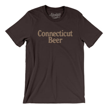 Connecticut Beer Men/Unisex T-Shirt-Brown-Allegiant Goods Co. Vintage Sports Apparel