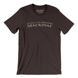 Actually It's Pronounced Mackinac Men/Unisex T-Shirt-Brown-Allegiant Goods Co. Vintage Sports Apparel