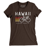 Hawaii Cycling Women's T-Shirt-Brown-Allegiant Goods Co. Vintage Sports Apparel