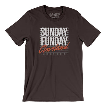 Sunday Funday Cleveland Men/Unisex T-Shirt-Allegiant Goods Co. Vintage Sports Apparel