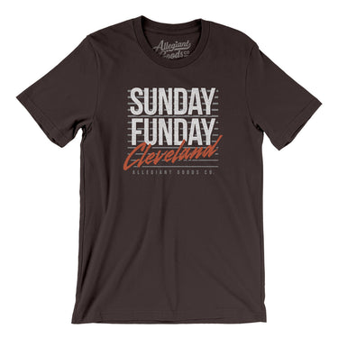 Sunday Funday Cleveland Men/Unisex T-Shirt-Allegiant Goods Co. Vintage Sports Apparel