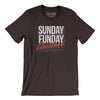 Sunday Funday Cleveland Men/Unisex T-Shirt-Brown-Allegiant Goods Co. Vintage Sports Apparel