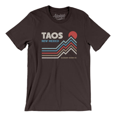 Taos New Mexico Men/Unisex T-Shirt-Brown-Allegiant Goods Co. Vintage Sports Apparel