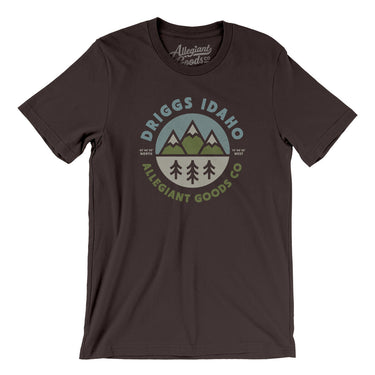 Driggs Idaho Retro Badge Men/Unisex T-Shirt-Allegiant Goods Co. Vintage Sports Apparel