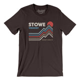 Stowe Vermont Men/Unisex T-Shirt-Brown-Allegiant Goods Co. Vintage Sports Apparel