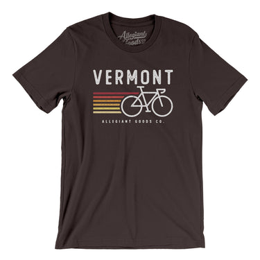 Vermont Cycling Men/Unisex T-Shirt-Brown-Allegiant Goods Co. Vintage Sports Apparel