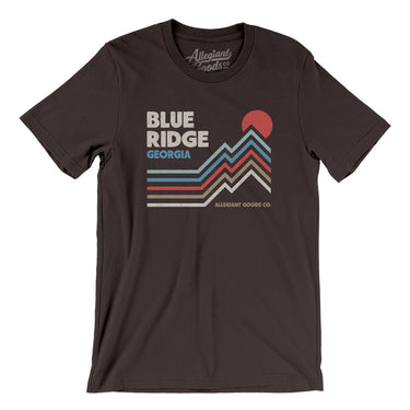 Blue Ridge Georgia Men/Unisex T-Shirt-Brown-Allegiant Goods Co. Vintage Sports Apparel