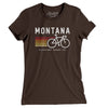 Montana Cycling Women's T-Shirt-Brown-Allegiant Goods Co. Vintage Sports Apparel