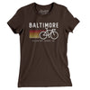 Baltimore Cycling Women's T-Shirt-Brown-Allegiant Goods Co. Vintage Sports Apparel