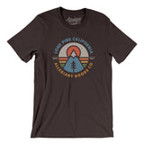 Lone Pine California Retro Badge Men/Unisex T-Shirt-Brown-Allegiant Goods Co. Vintage Sports Apparel