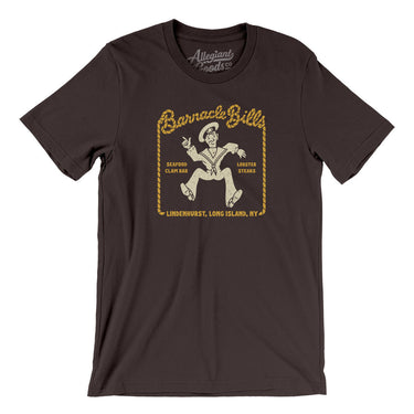 Barnacle Bills Long Island Men/Unisex T-Shirt-Brown-Allegiant Goods Co. Vintage Sports Apparel