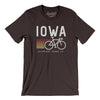 Iowa Cycling Men/Unisex T-Shirt-Brown-Allegiant Goods Co. Vintage Sports Apparel