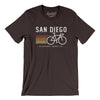 San Diego Cycling Men/Unisex T-Shirt-Brown-Allegiant Goods Co. Vintage Sports Apparel
