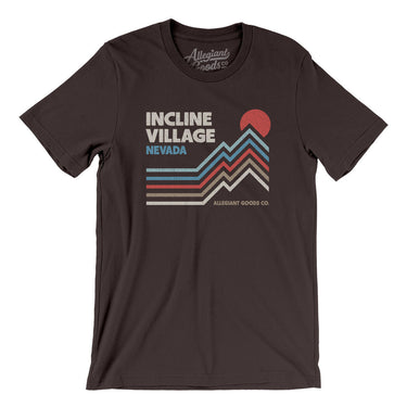 Incline Village Nevada Men/Unisex T-Shirt-Brown-Allegiant Goods Co. Vintage Sports Apparel
