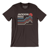 Jackson Hole Wyoming Men/Unisex T-Shirt-Brown-Allegiant Goods Co. Vintage Sports Apparel