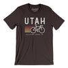Utah Cycling Men/Unisex T-Shirt-Brown-Allegiant Goods Co. Vintage Sports Apparel