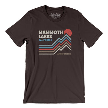 Mammoth Lakes California Men/Unisex T-Shirt-Brown-Allegiant Goods Co. Vintage Sports Apparel