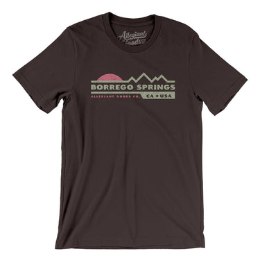 Borrego Springs Mountain Sunset Men/Unisex T-Shirt-Brown-Allegiant Goods Co. Vintage Sports Apparel