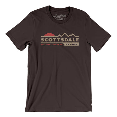 Scottsdale Mountain Sunset Men/Unisex T-Shirt-Brown-Allegiant Goods Co. Vintage Sports Apparel