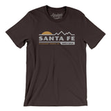 Santa Fe Mountain Sunset Men/Unisex T-Shirt-Brown-Allegiant Goods Co. Vintage Sports Apparel