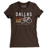 Dallas Cycling Women's T-Shirt-Brown-Allegiant Goods Co. Vintage Sports Apparel