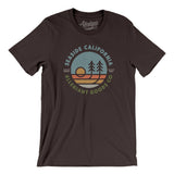Seaside California Retro Badge Men/Unisex T-Shirt-Brown-Allegiant Goods Co. Vintage Sports Apparel
